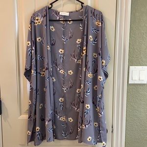 Women’s Open Front Kimono by Berry N Cream Brand.
